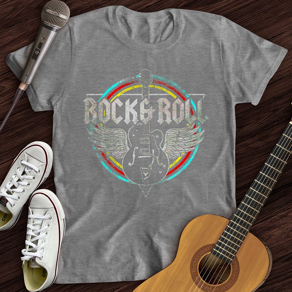 Printify T-Shirt S / Sport Grey Retro Rock And Roll T-Shirt