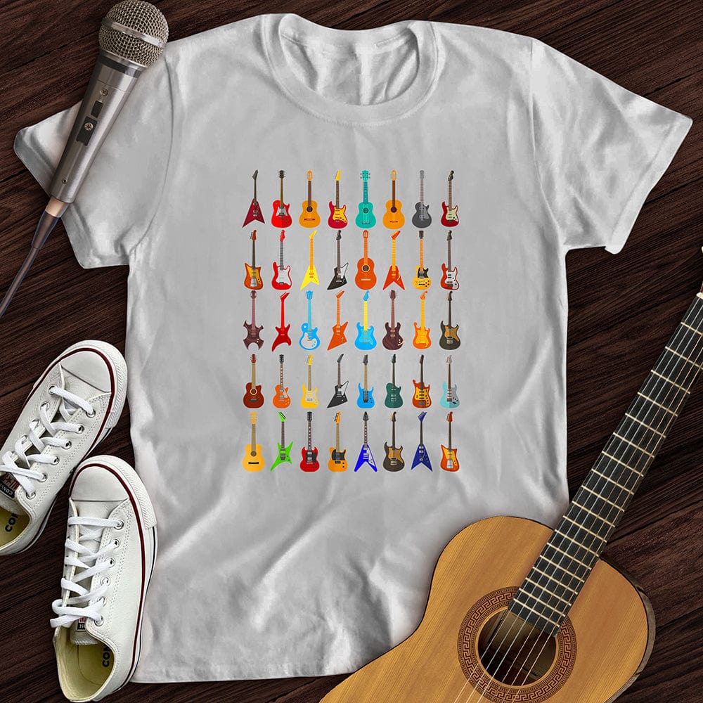 Printify T-Shirt S / White Guitar Collection T-Shirt