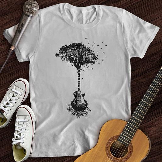 Printify T-Shirt S / White Guitar Roots T-Shirt