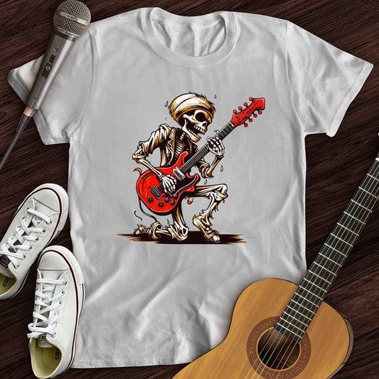 Printify T-Shirt Skeleton Guitar Cartoon T-Shirt
