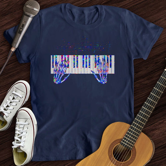Printify T-Shirt Skeleton Symphony T-Shirt