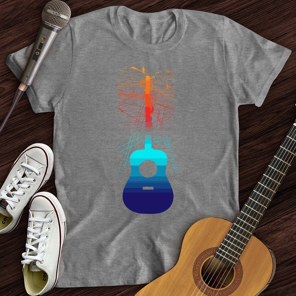 Printify T-Shirt Sport Grey / S Birds On A Guitar T-Shirt