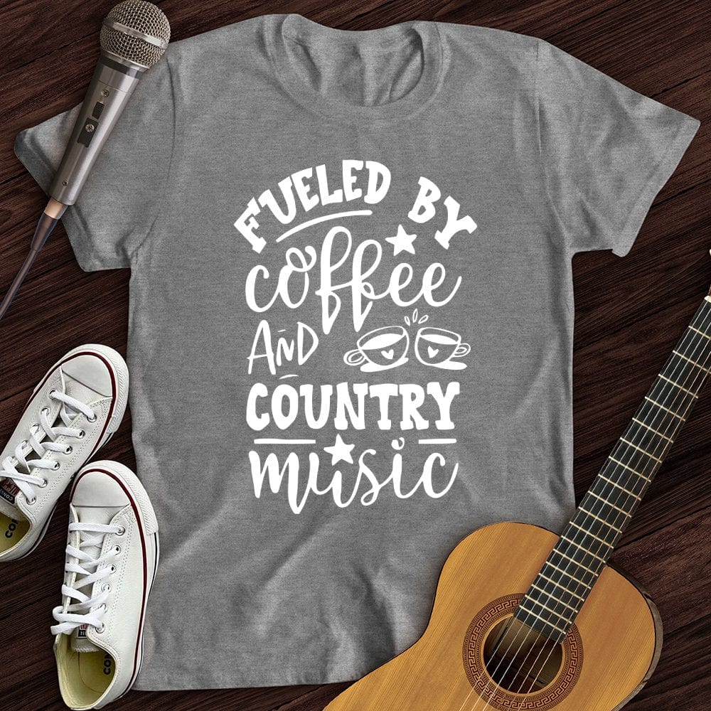 Printify T-Shirt Sport Grey / S Coffee and Country Music T-Shirt