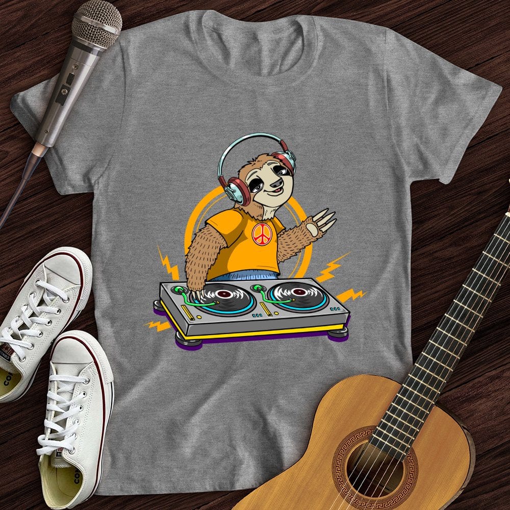 Printify T-Shirt Sport Grey / S DJ Sloth T-Shirt