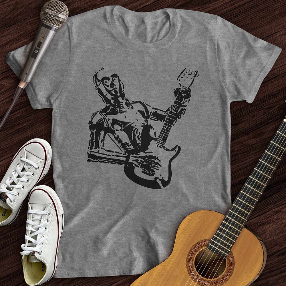 Printify T-Shirt Sport Grey / S Guitar Robot T-Shirt