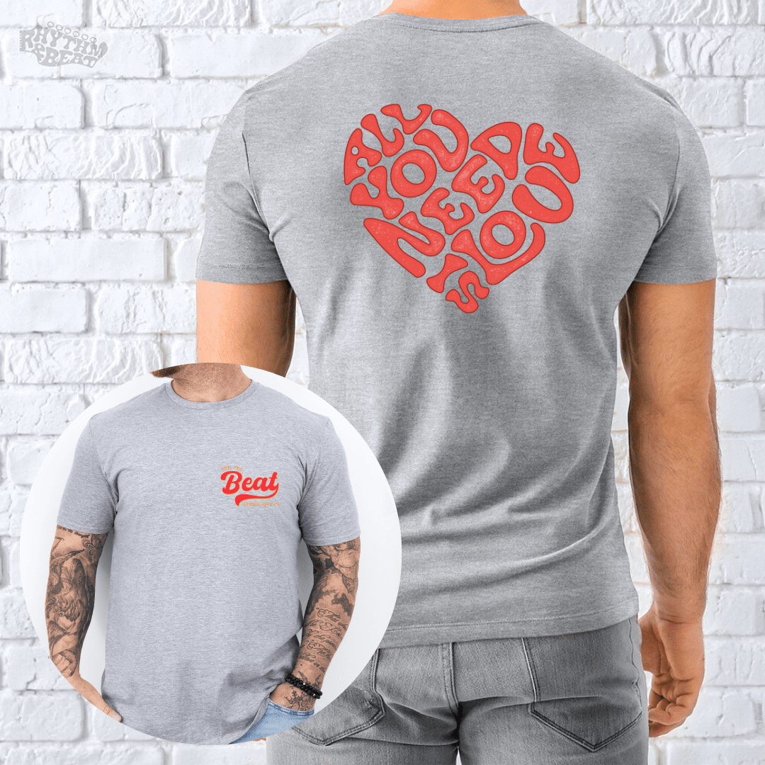 Printify T-Shirt Sport Grey / S Heart Of Love T-Shirt