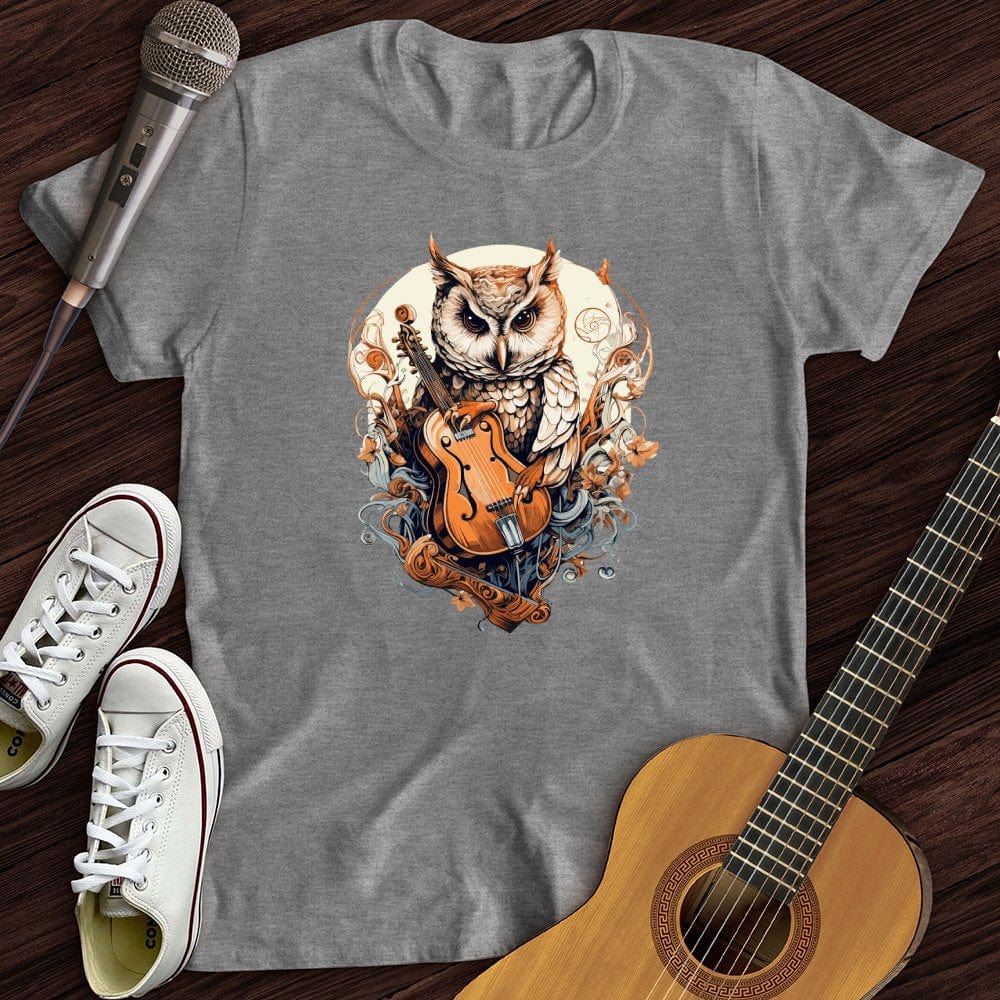 Printify T-Shirt Sport Grey / S Owl Violin T-Shirt