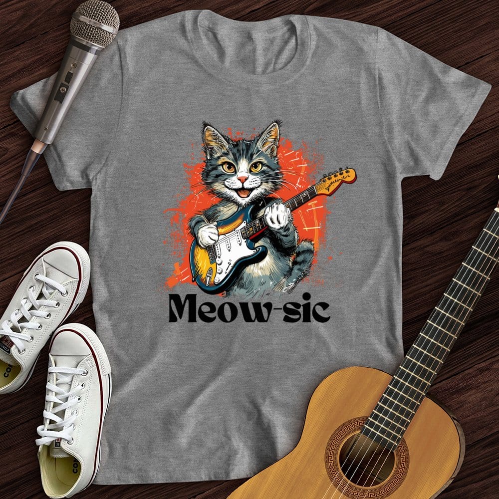 Printify T-Shirt Sport Grey / S Rockin' Cat T-Shirt
