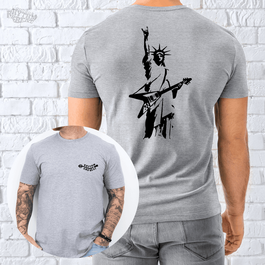 Printify T-Shirt Sport Grey / S Rockstar Statue T-Shirt