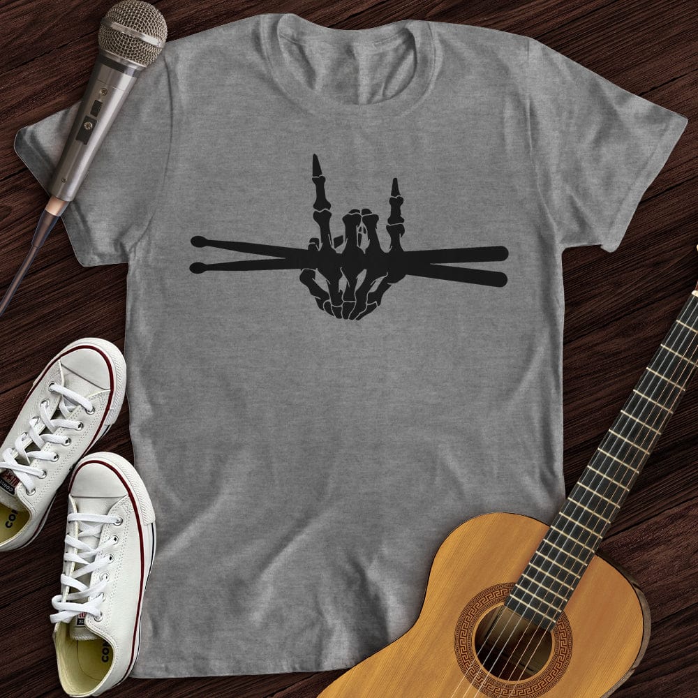 Printify T-Shirt Sport Grey / S Skeleton Drummer T-Shirt
