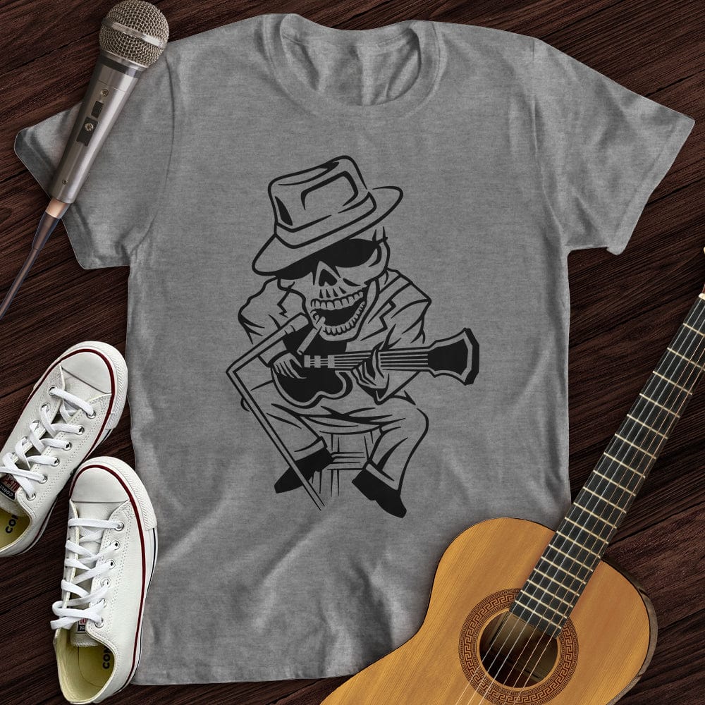 Printify T-Shirt Sport Grey / S Skeleton Musician T-Shirt