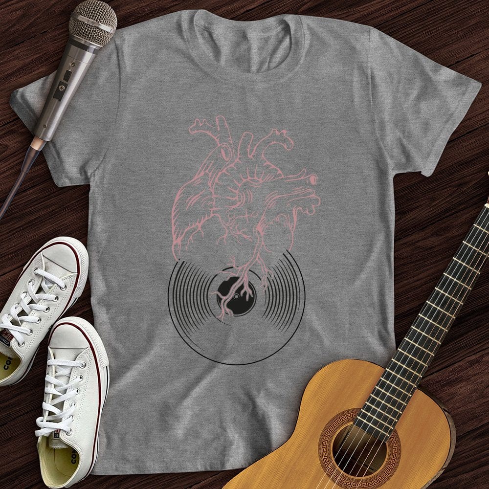 Printify T-Shirt Sport Grey / S Vinyl Heart T-Shirt
