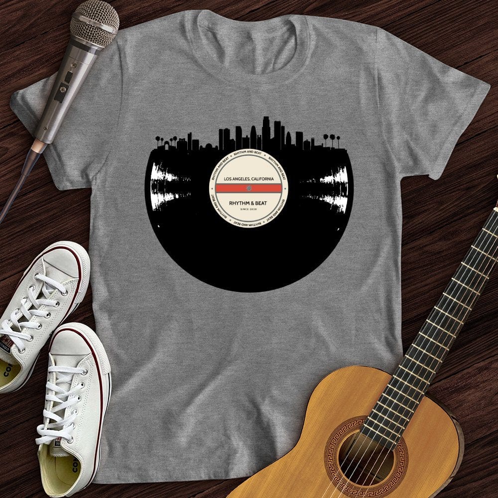 Printify T-Shirt Sport Grey / S Vinyl Skyline Los Angeles T-Shirt