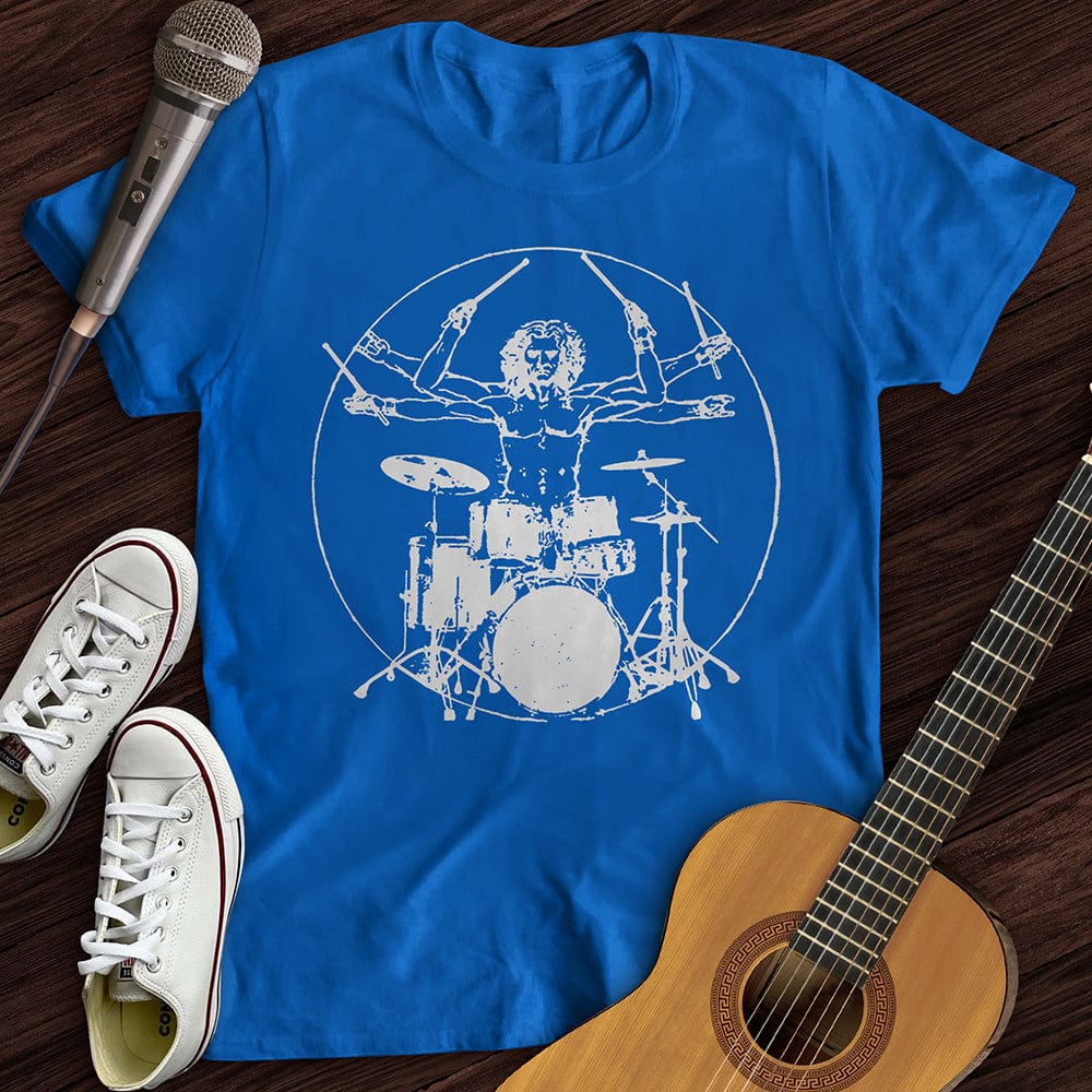 Printify T-Shirt Vitruvian Drummer T-Shirt