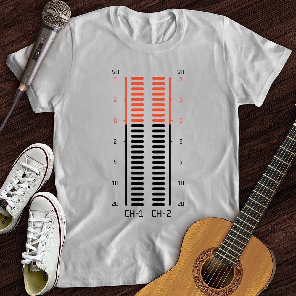 Printify T-Shirt Vu Meter Sound Bar T-Shirt