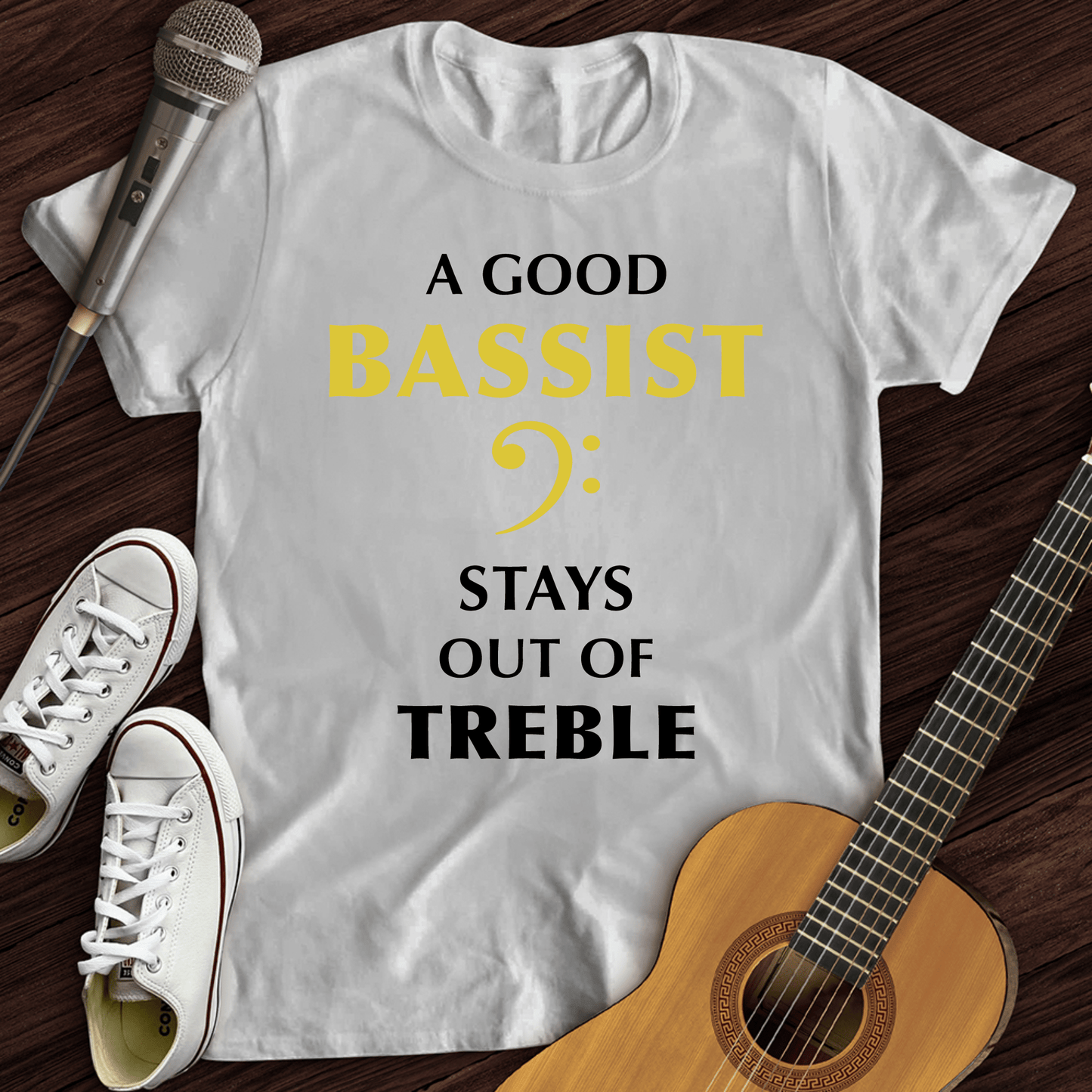 Printify T-Shirt White / S A Good Bassist T-Shirt