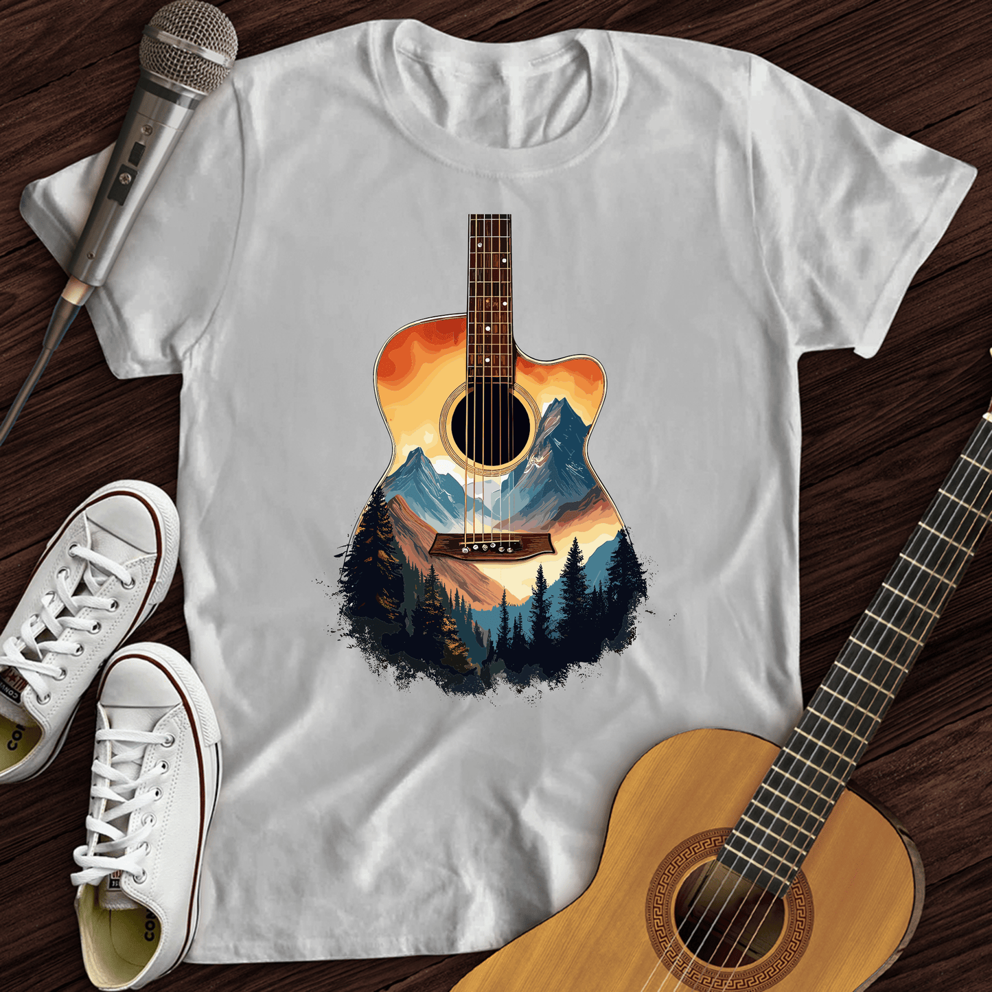 Printify T-Shirt White / S Acoustic Heaven T-Shirt