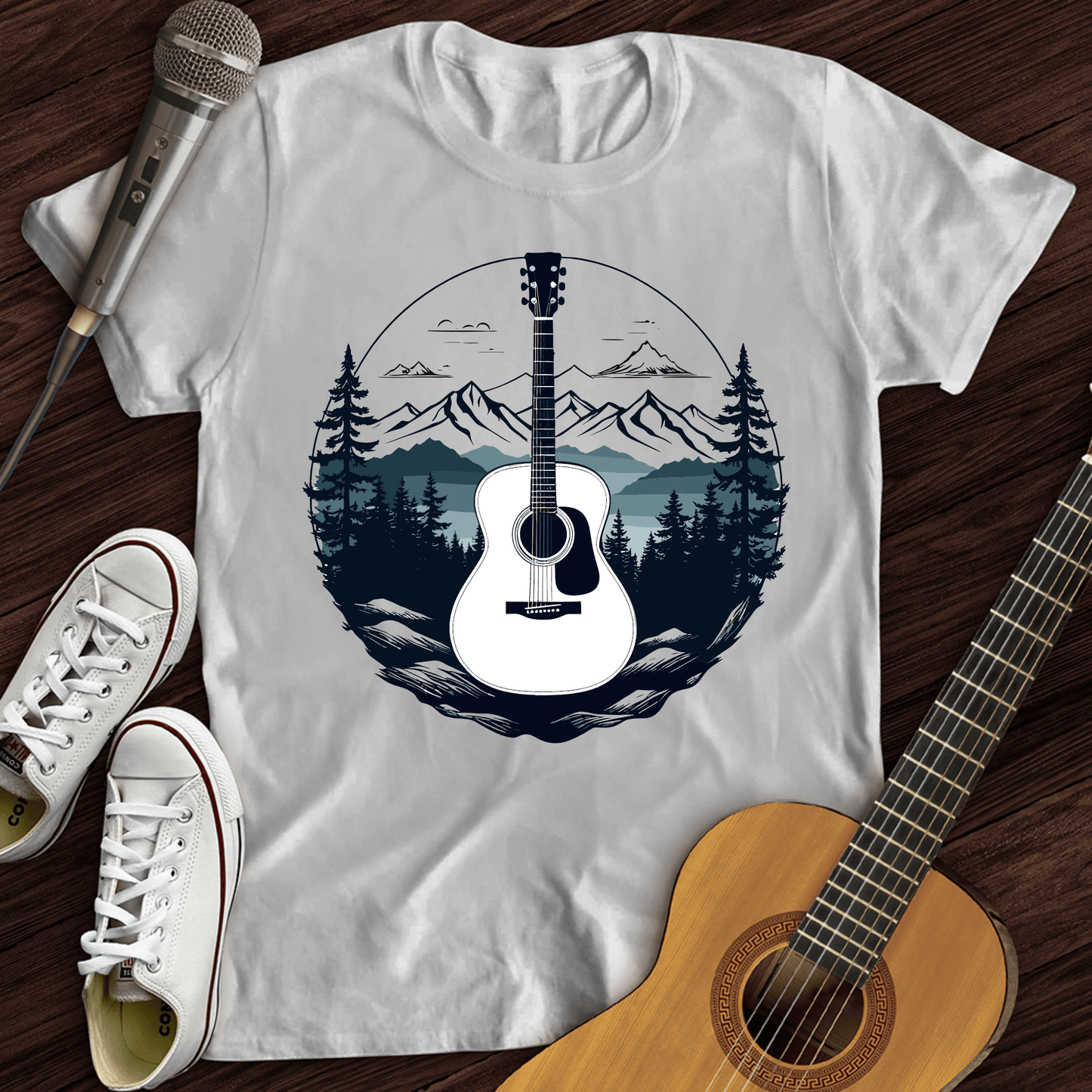 Printify T-Shirt White / S Acoustic Vibes T-Shirt