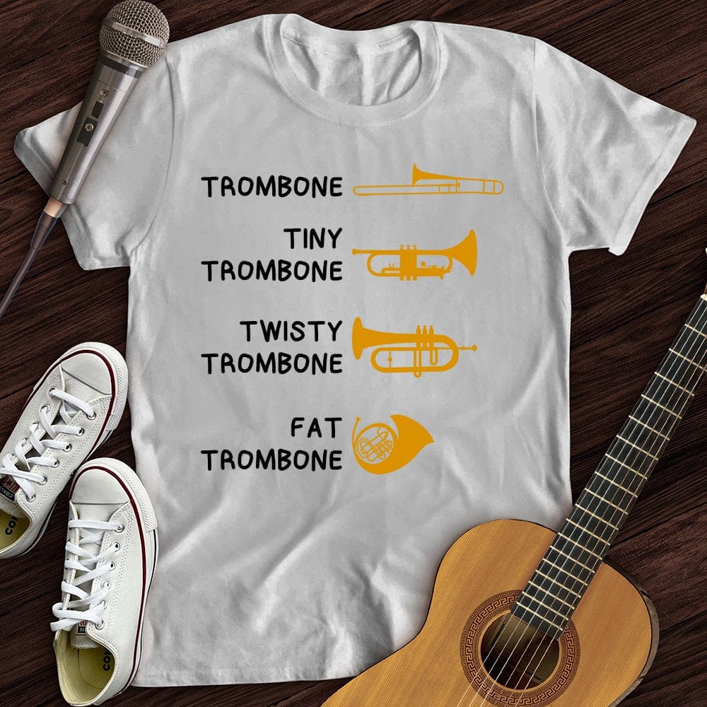 Printify T-Shirt White / S All Trombones T-Shirt
