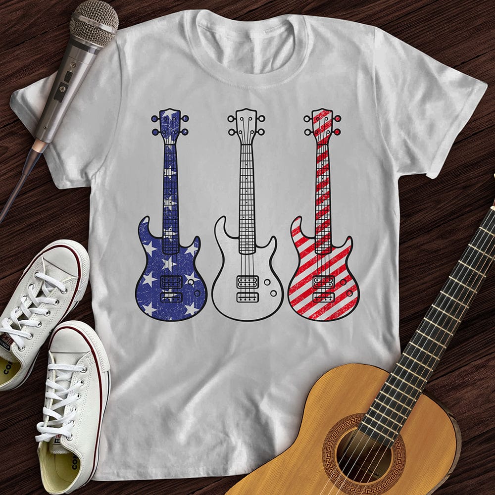 Printify T-Shirt White / S American Guitars T-Shirt