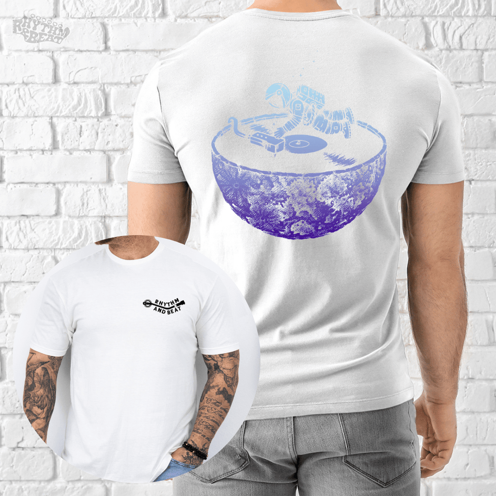 Printify T-Shirt White / S Astro On Vinyl T-Shirt