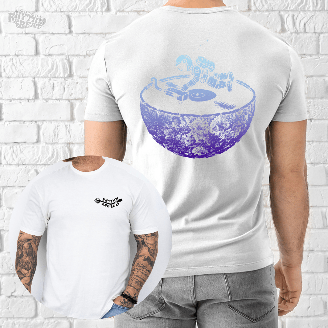 Printify T-Shirt White / S Astro On Vinyl T-Shirt