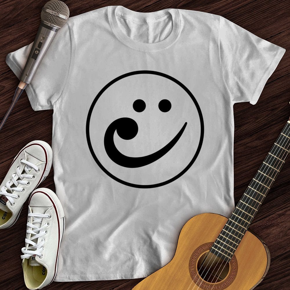 Printify T-Shirt White / S Bass Face T-Shirt