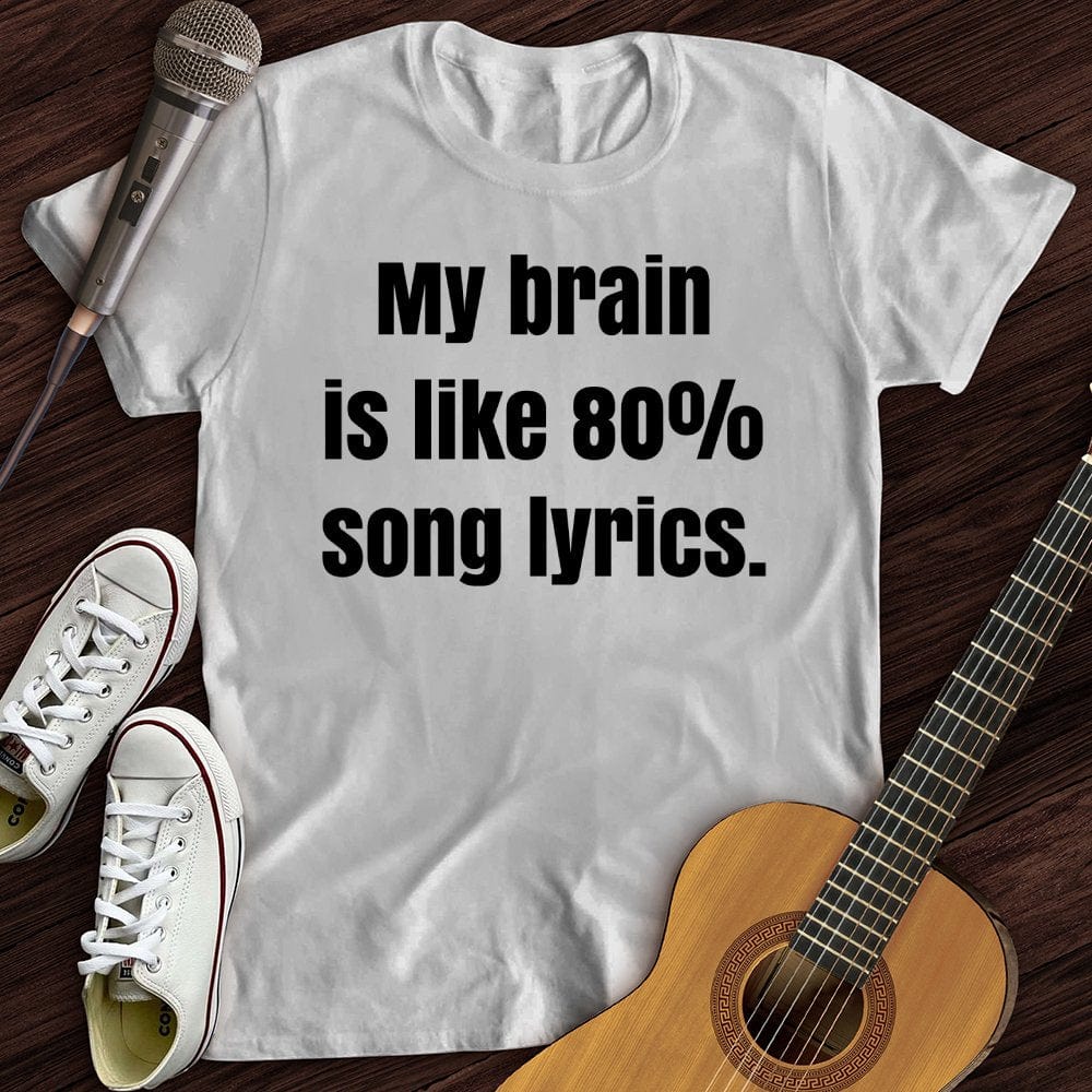 Printify T-Shirt White / S Brain of Lyrics T-Shirt