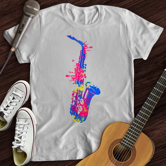 Printify T-Shirt White / S Cartoon Sax T-Shirt