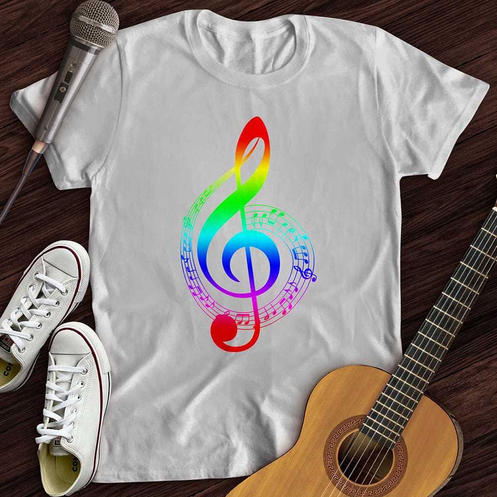Printify T-Shirt White / S Colorful Sound T-Shirt