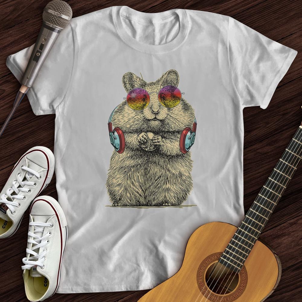 Printify T-Shirt White / S DJ Hampster T-Shirt