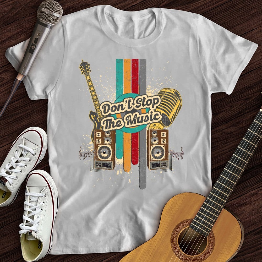 Printify T-Shirt White / S Don't Stop The Music T-Shirt