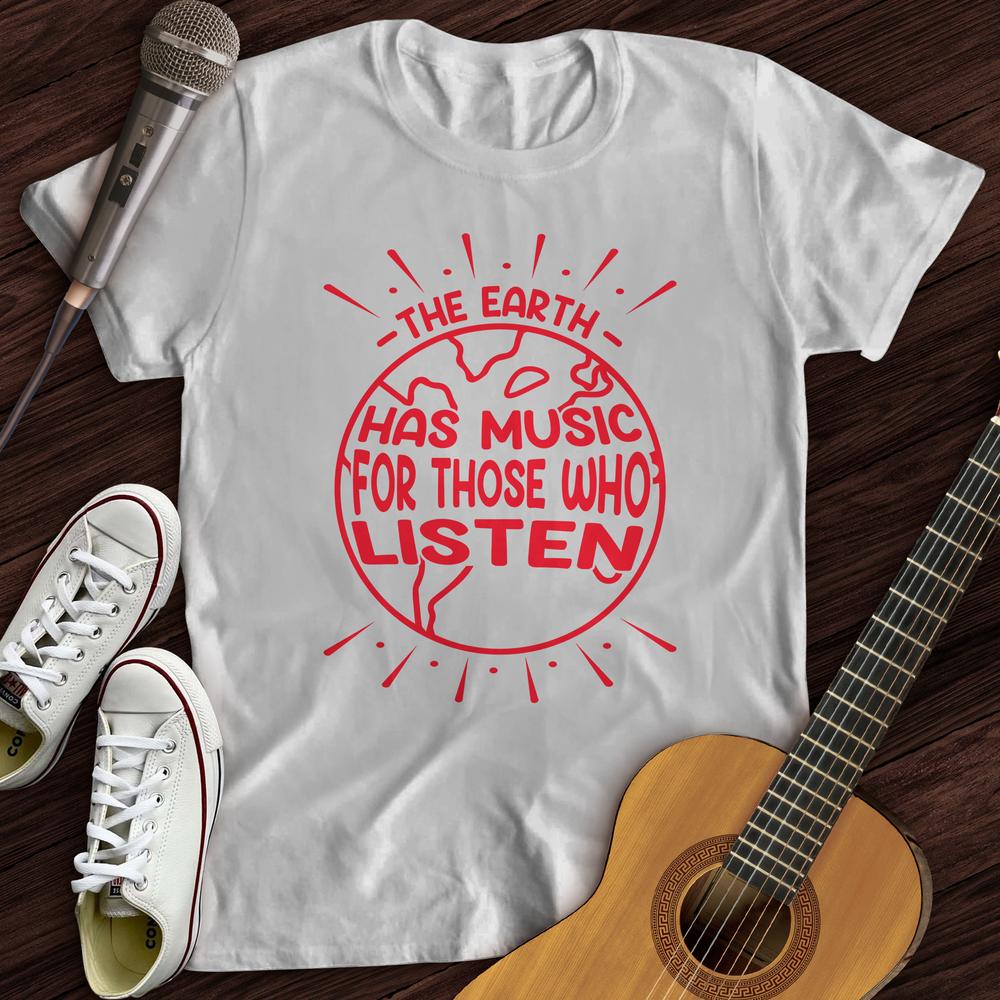 Printify T-Shirt White / S Earth's Music T-Shirt