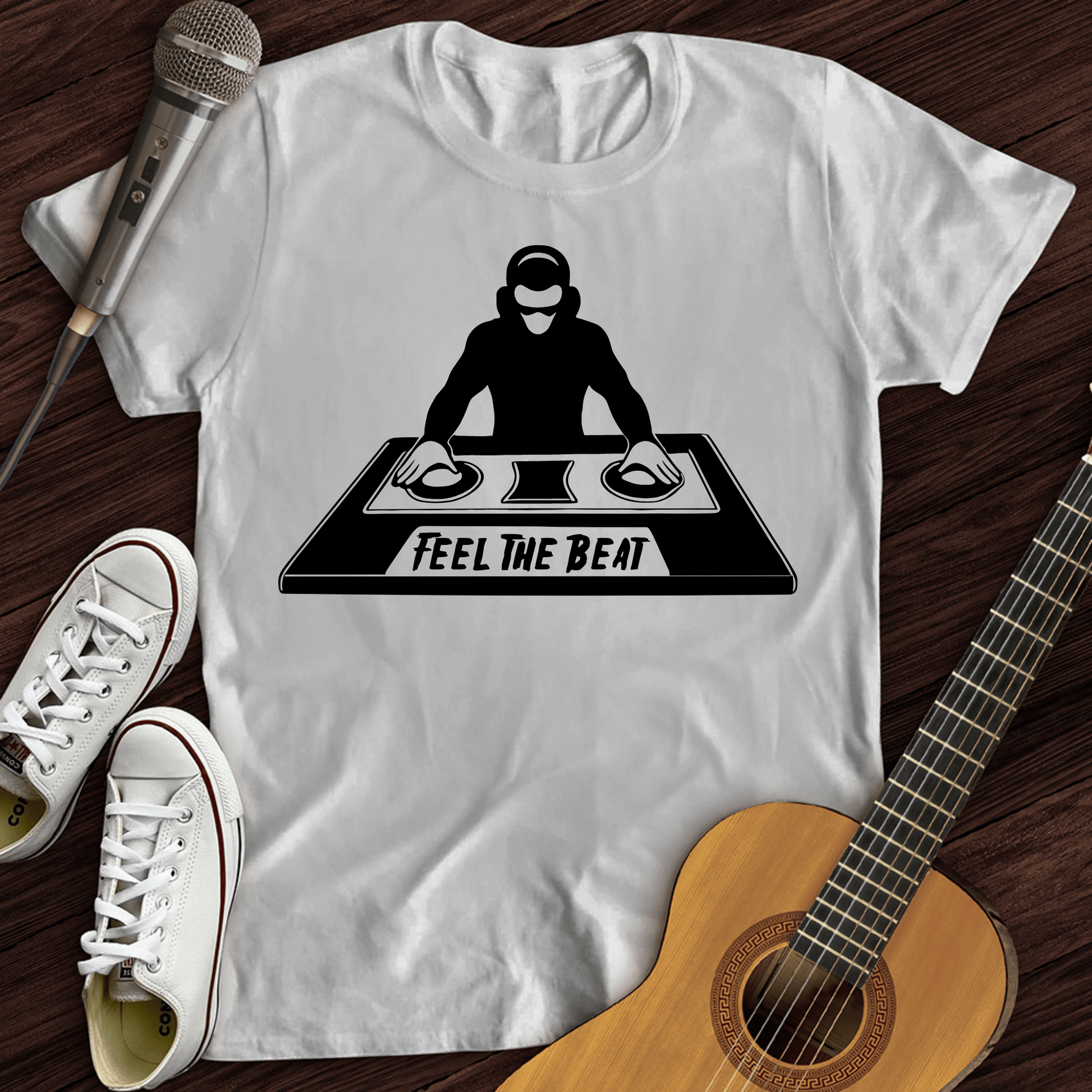 Printify T-Shirt White / S Feel The Beat T-Shirt