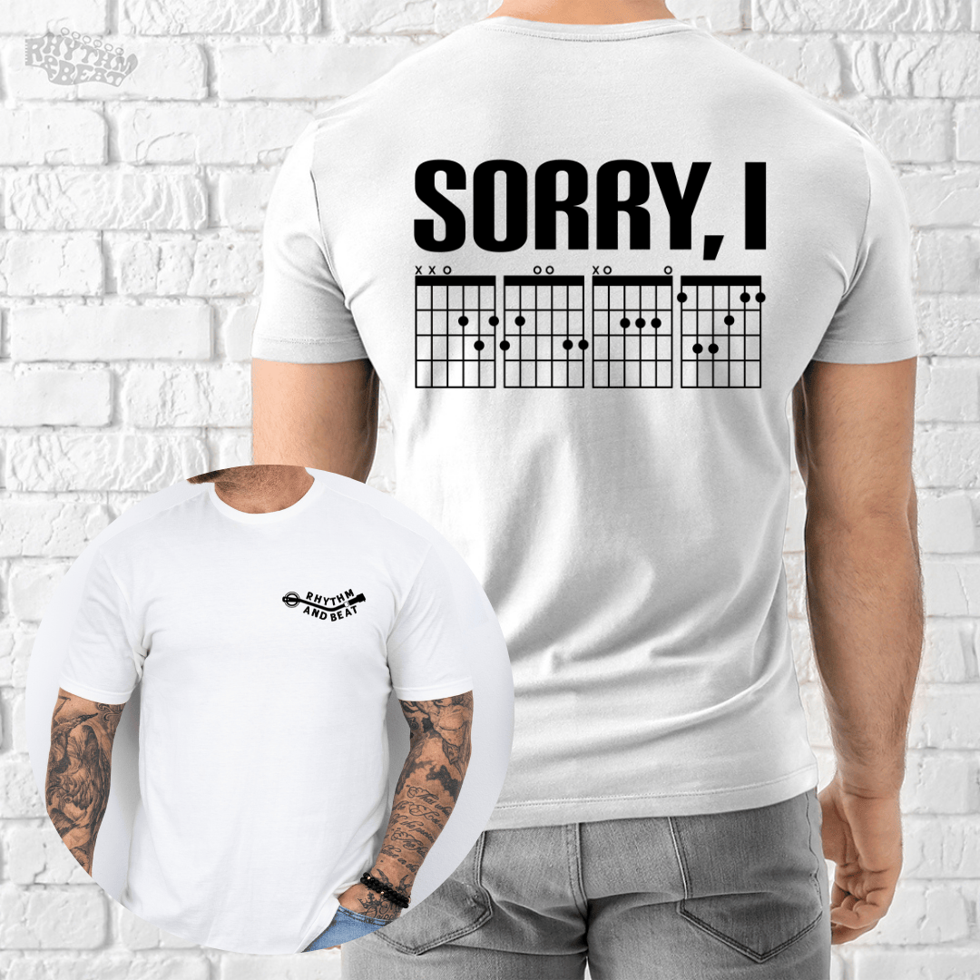 Printify T-Shirt White / S I Only Speak Guitar Chords T-Shirt