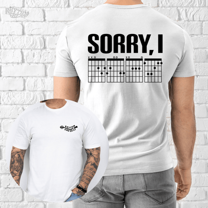 Printify T-Shirt White / S I Only Speak Guitar Chords T-Shirt