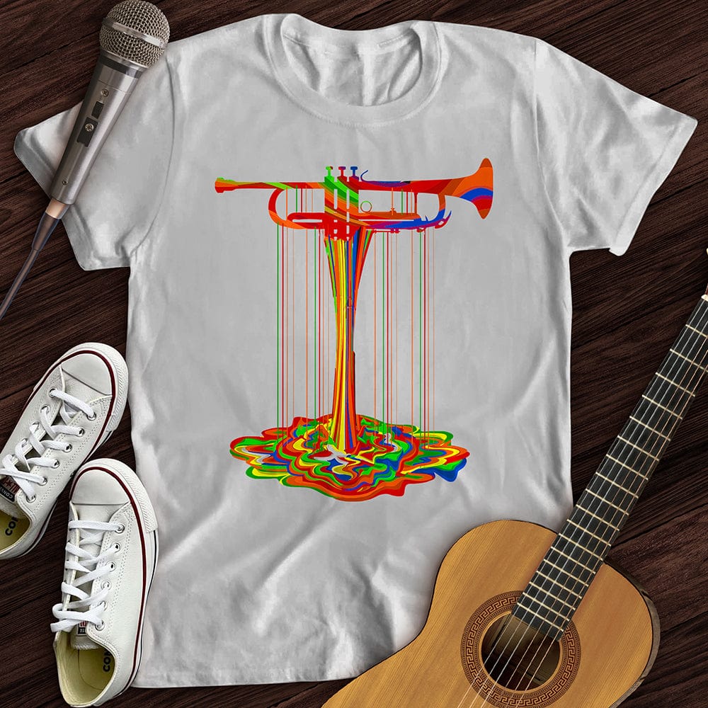 Printify T-Shirt White / S Melting Trumpet T-Shirt