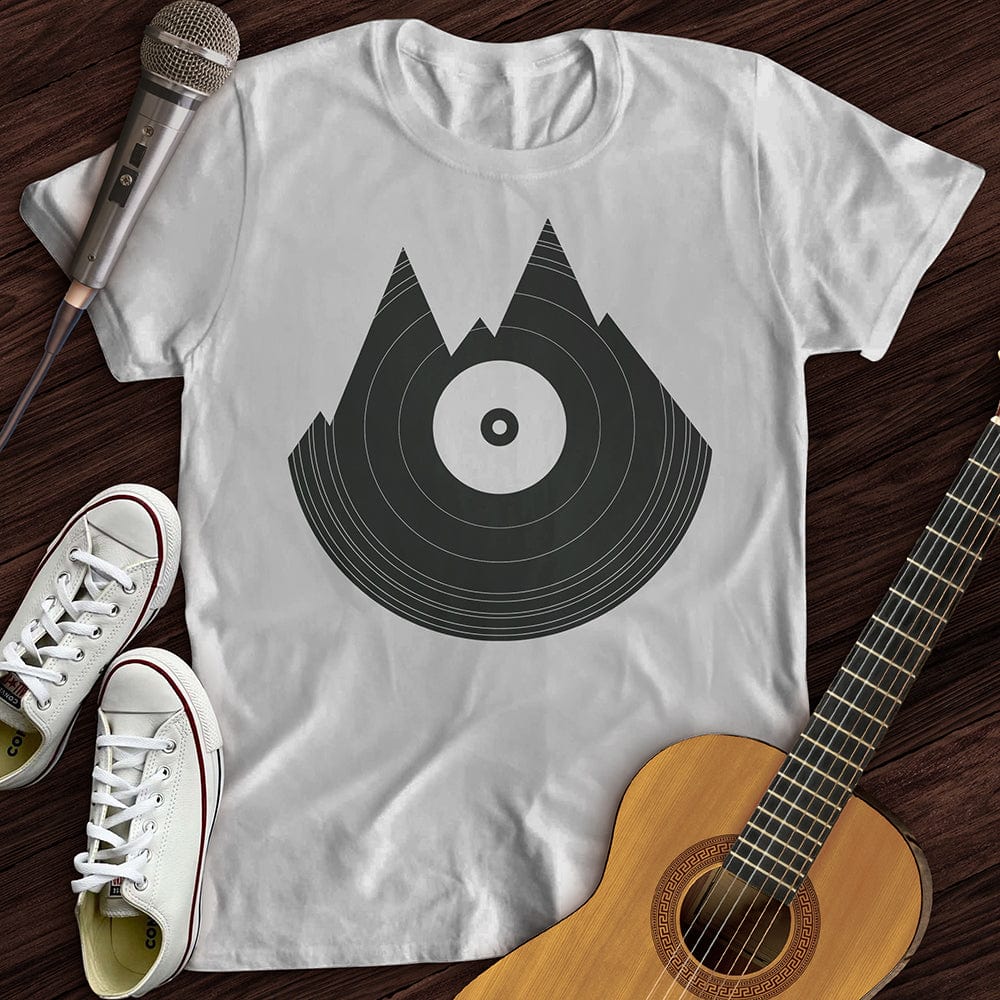 Printify T-Shirt White / S Mountain Vinyl T-Shirt