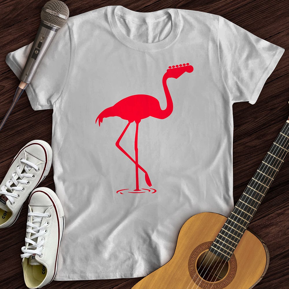 Printify T-Shirt White / S Music Flamingo T-Shirt