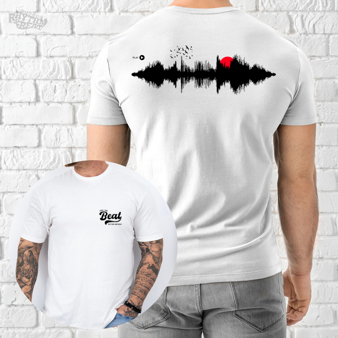 Printify T-Shirt White / S Nature Sunset T-Shirt