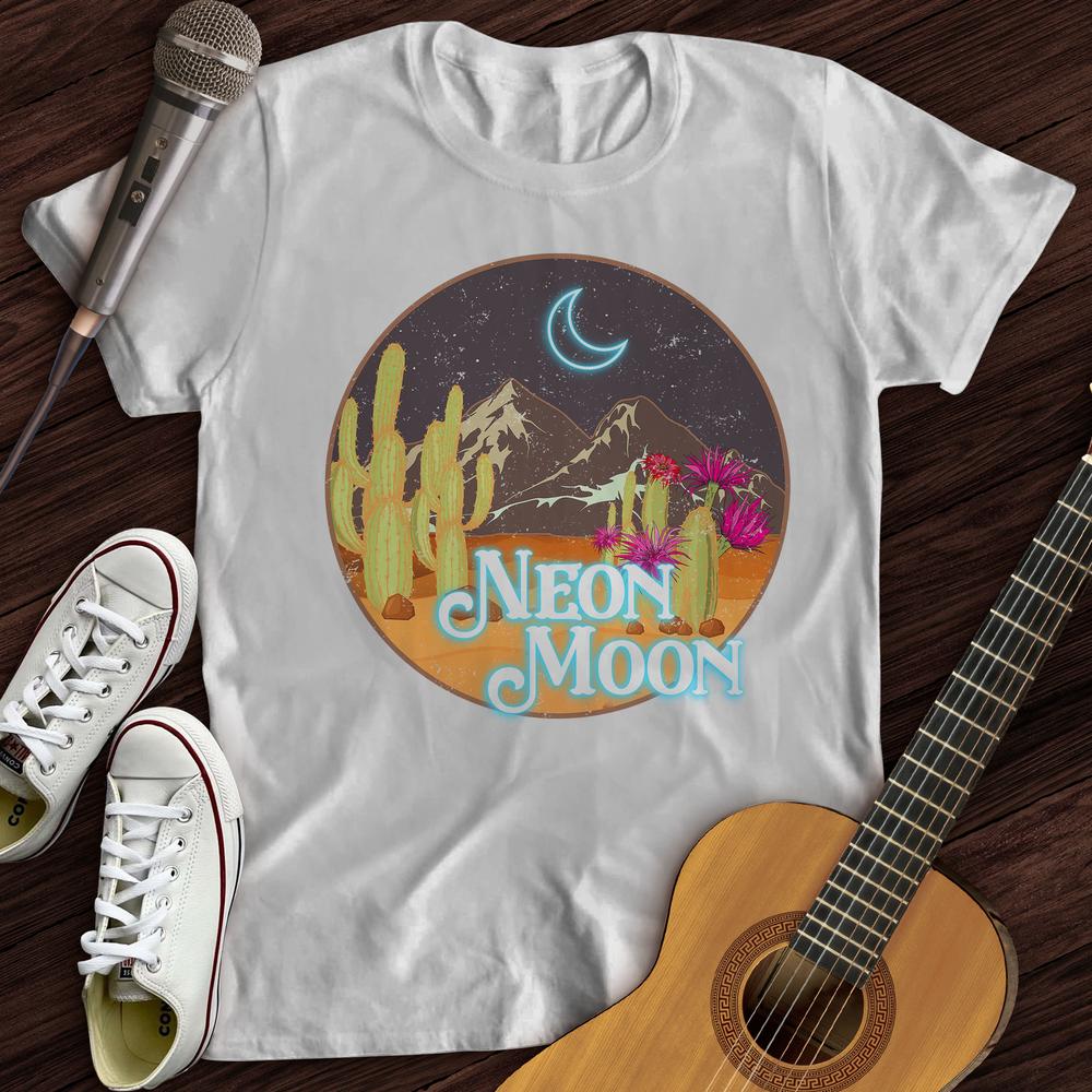Printify T-Shirt White / S Neon Moon T-Shirt