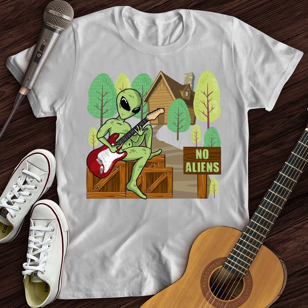 Printify T-Shirt White / S No Aliens T-Shirt