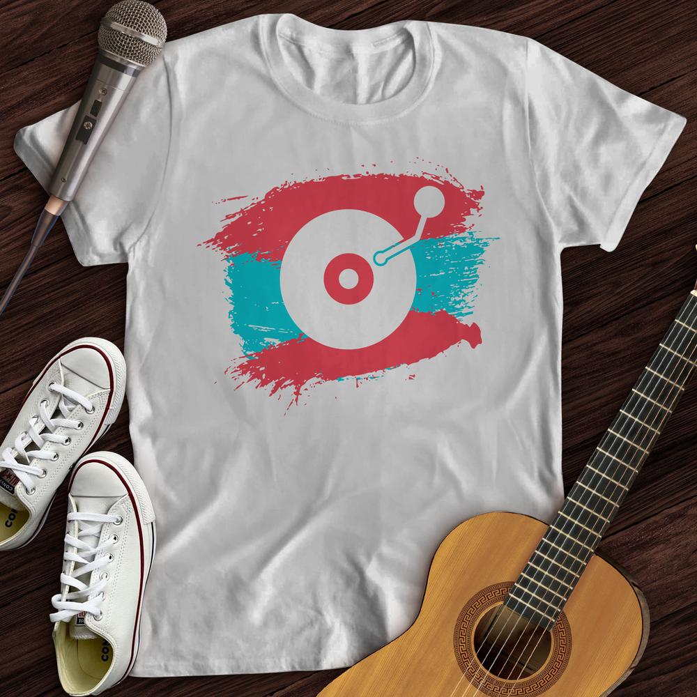 Printify T-Shirt White / S Painted Record T-Shirt