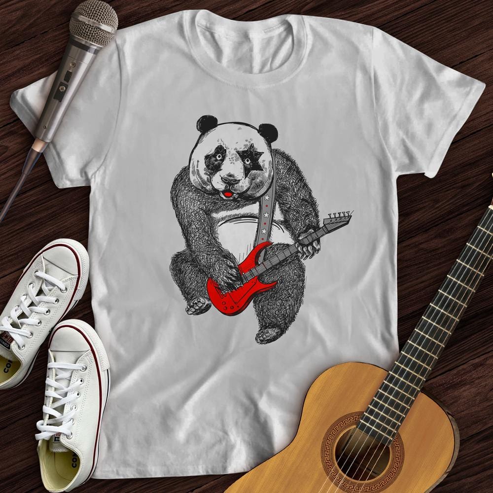 Printify T-Shirt White / S Panda Guitar T-Shirt