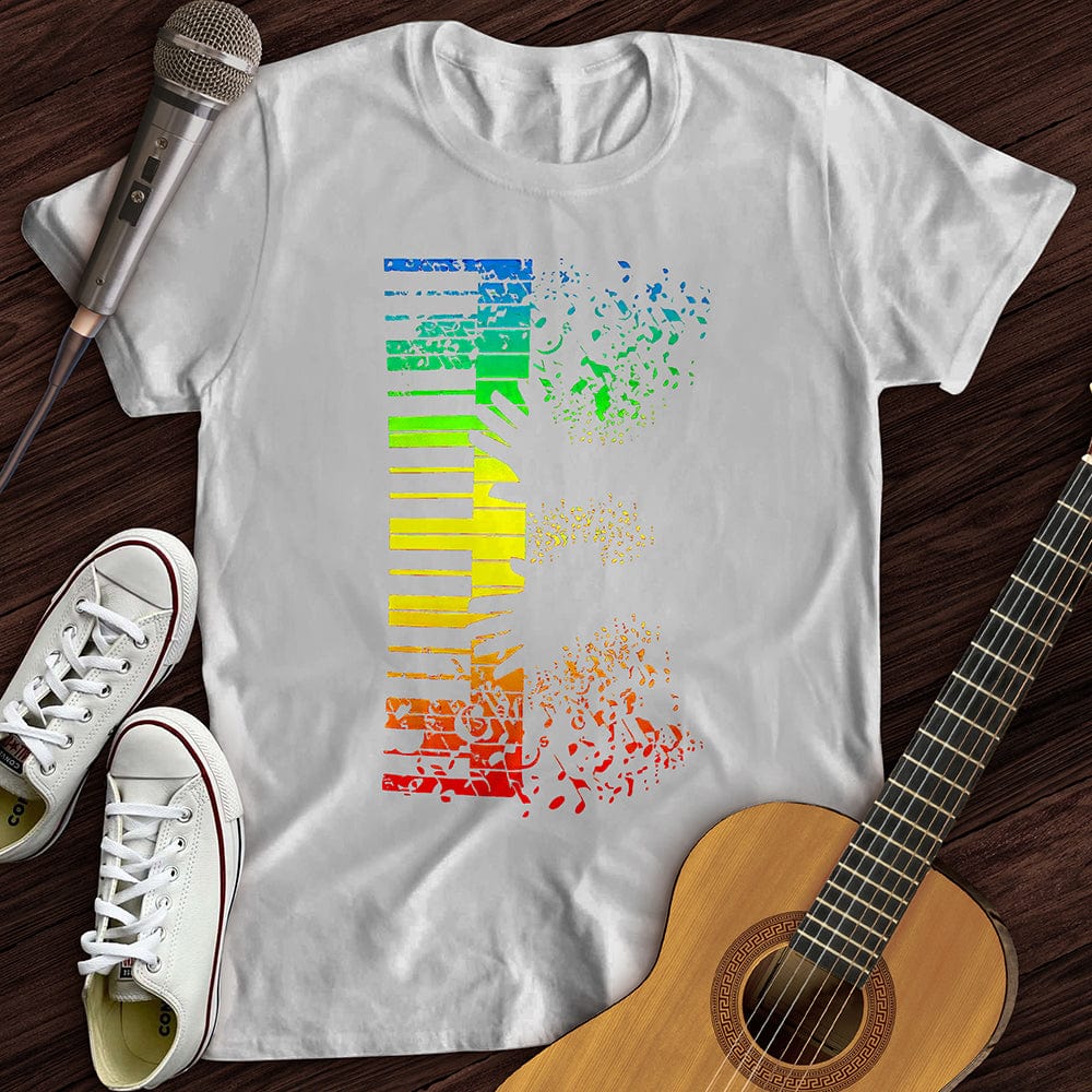 Printify T-Shirt White / S Piano Man T-Shirt