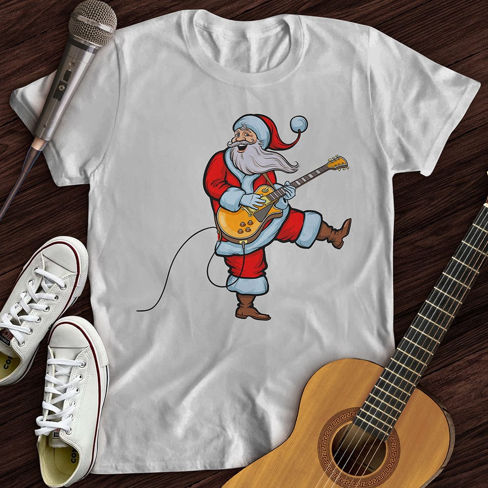 Printify T-Shirt White / S Rockstar Santa T-Shirt