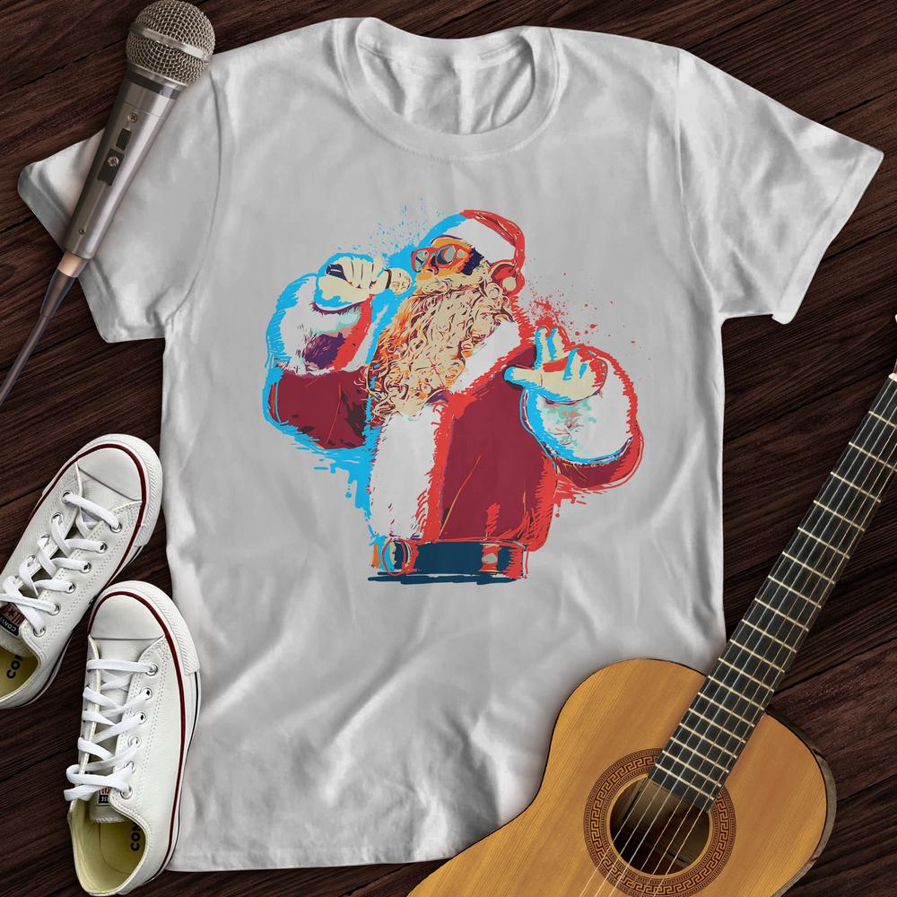 Printify T-Shirt Santa On The Mic T-Shirt