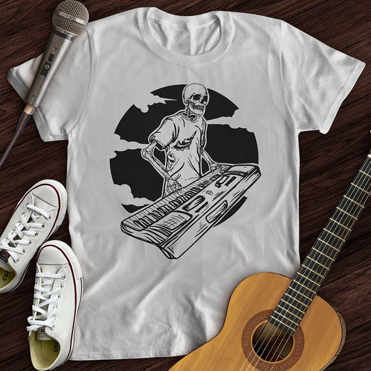 Printify T-Shirt White / S Skeleton Keyboard T-Shirt