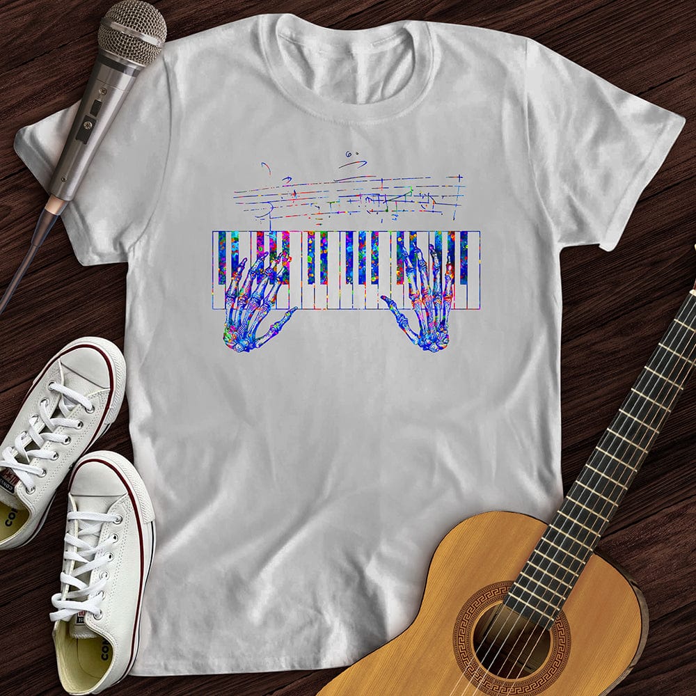 Printify T-Shirt White / S Skeleton Symphony T-Shirt