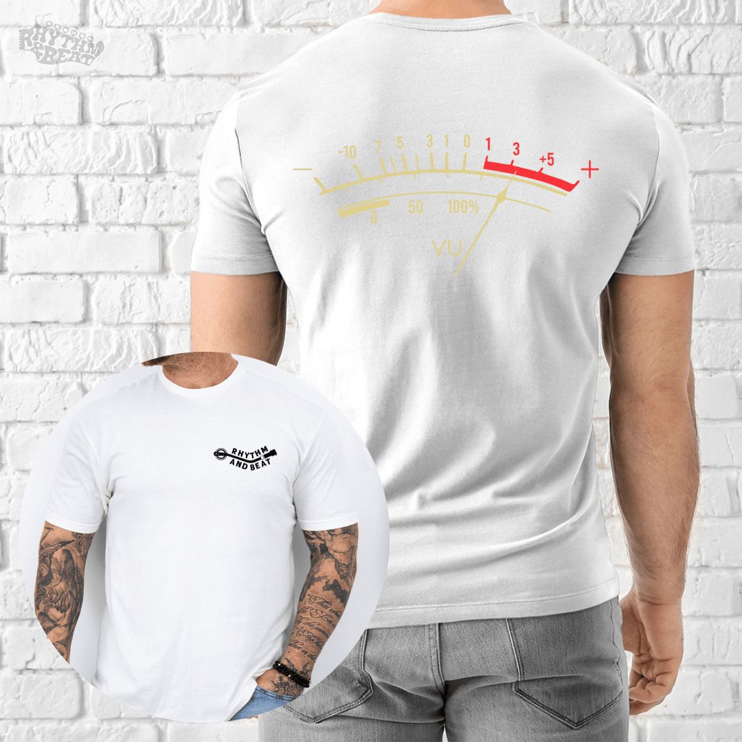 Printify T-Shirt White / S Volume Meter T-Shirt